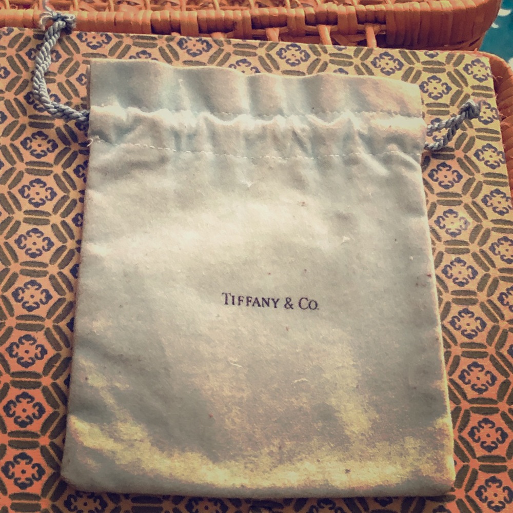 🔴TIFFANY Heavy Medium Size Cord Pouch Old